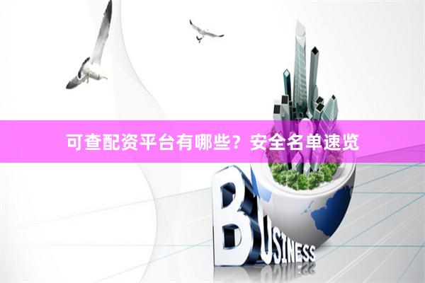 可查配资平台有哪些?安全名单速览